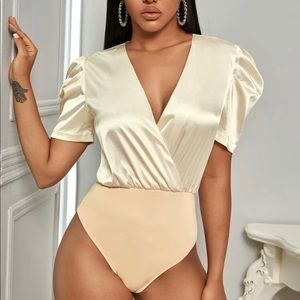 Silk Bodysuit Top